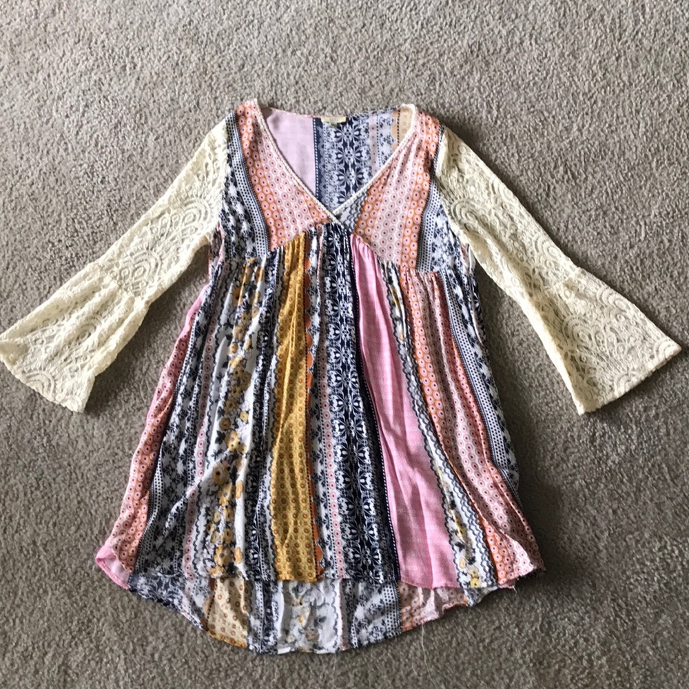 Lace Sleeve Dress
